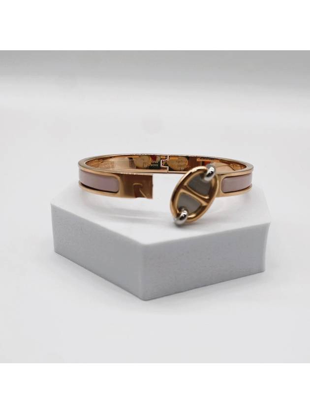 Mini Click Chaine Bracelet Rose Gold - HERMES - BALAAN 5