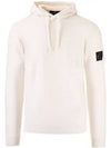 Men's Shadow Project Waffen Patch Hooded Ribbed Knit Top White - STONE ISLAND - BALAAN 2