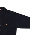 Boke Flower Crest Cardigan Black - KENZO - BALAAN 5