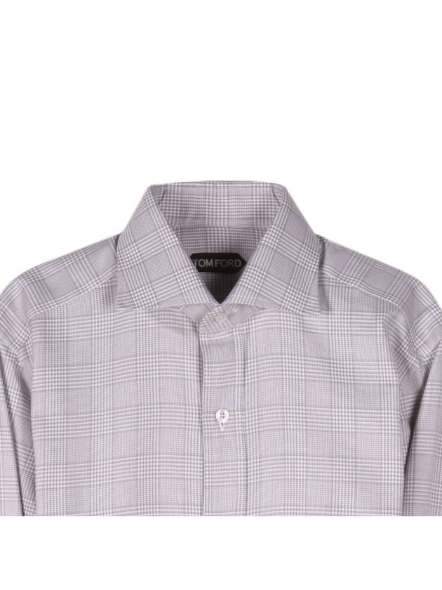 94SAX French cuff gray check shirt - TOM FORD - BALAAN 2