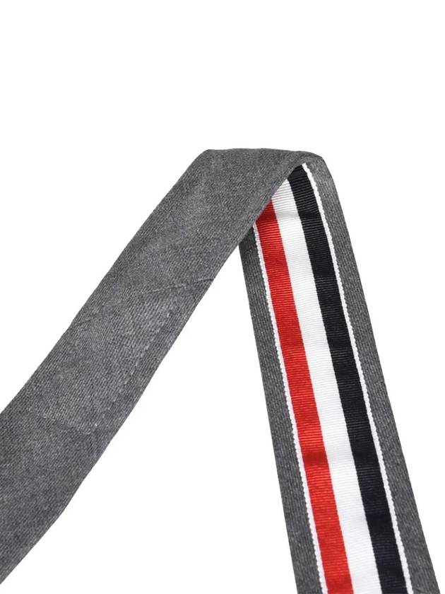 Super 120S Twill Tie Grey - THOM BROWNE - BALAAN 3