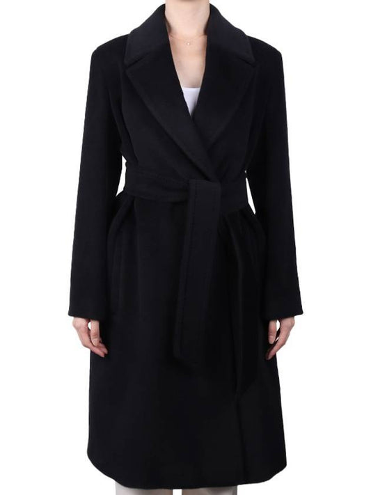 Asti Wool Single Coat Black - MAX MARA - BALAAN 1