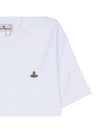 ORB Logo Cotton Short Sleeve T-Shirt White - VIVIENNE WESTWOOD - BALAAN 7