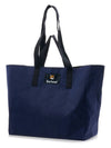 Maison Kitsune Reversible Tote Bag Navy - BARBOUR - BALAAN 3