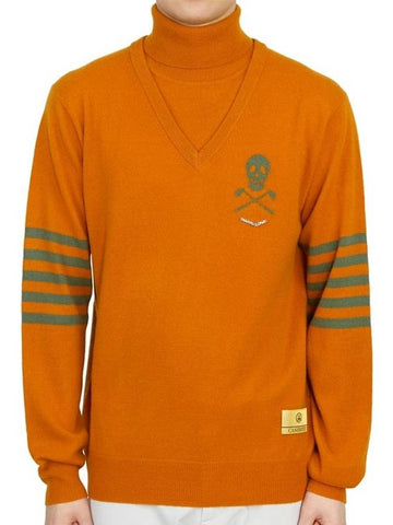 Golf wear men s neck polar knit MLM 2C AB02 ORANGE - MARK & LONA - BALAAN 1