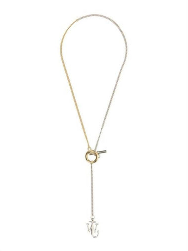 Anchor Pendant Necklace Silver Gold - JW ANDERSON - BALAAN 1