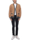 Baby Fox Patch Regular Cardigan Beige - MAISON KITSUNE - BALAAN 4