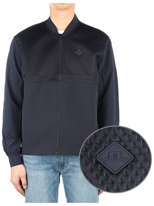 Men's Logan Hybrid Zip-up Jacket Navy - J.LINDEBERG - BALAAN 2