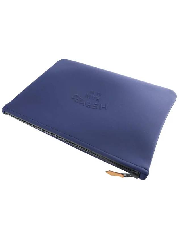 Neobain Large Clutch Bag Blue Marine - HERMES - BALAAN 4