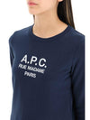 Women's Tina Logo Sweat Sweatshirt Navy - A.P.C. - BALAAN 6