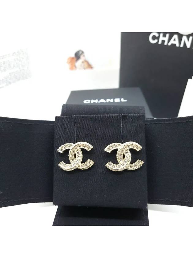 Metal Earrings Diamantes & Gold Crystal - CHANEL - BALAAN 4