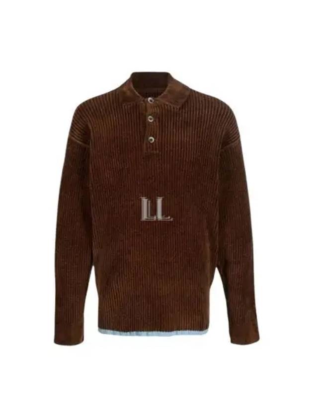 Men's Duci Chenille Knit Top Brown - JACQUEMUS - BALAAN 2