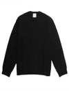 Wool crew neck sweatshirt black men s knit 194437 - WOOYOUNGMI - BALAAN 1