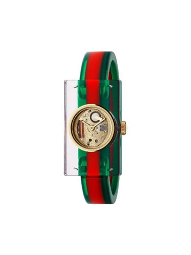 Vintage Three Stripes Bangle Watch Green - GUCCI - BALAAN 1