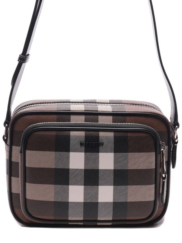 Men's Check Logo Messenger Cross Bag Brown - BURBERRY - BALAAN 3