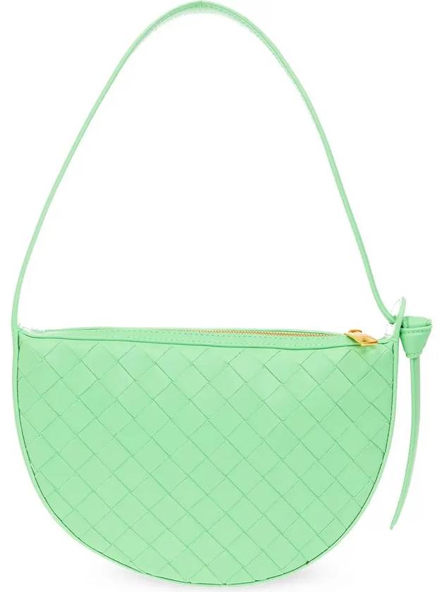 Intrecciato Sunrise Small Shoulder Bag Green - BOTTEGA VENETA - BALAAN 4