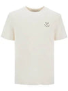 Cotton Chest Print Short Sleeve T-Shirt White - GOLDEN GOOSE - BALAAN 1