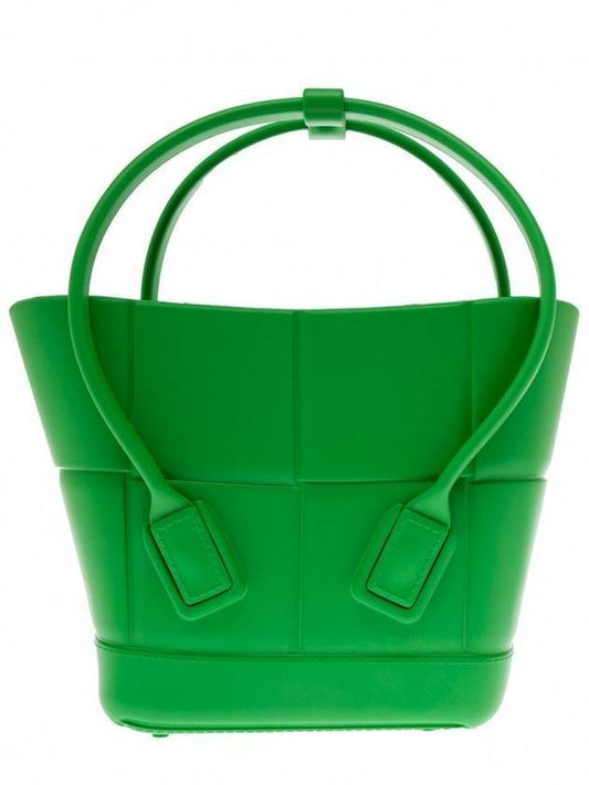 Arco Mini Rubber Tote Bag Grass - BOTTEGA VENETA - BALAAN 1