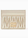 Matelasse card wallet gold - MIU MIU - BALAAN 4