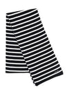 KH Duguay Stripe Muffler White Black - SAINT JAMES - BALAAN 3