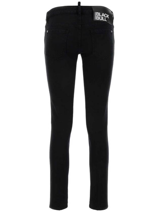 Jennifer Cropped Skinny Jeans Black - DSQUARED2 - BALAAN 3