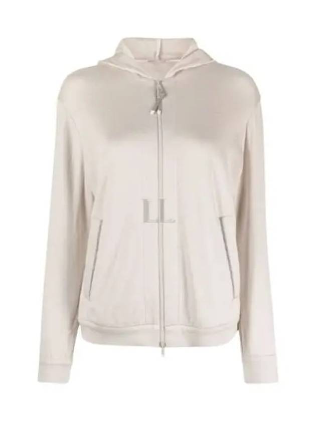 Women's Monilli French Terry Zip-Up Hoodie Grey - BRUNELLO CUCINELLI - BALAAN 2