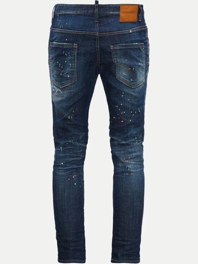 Dark Techno Surf Wash Skater Jeans Blue - DSQUARED2 - BALAAN 5