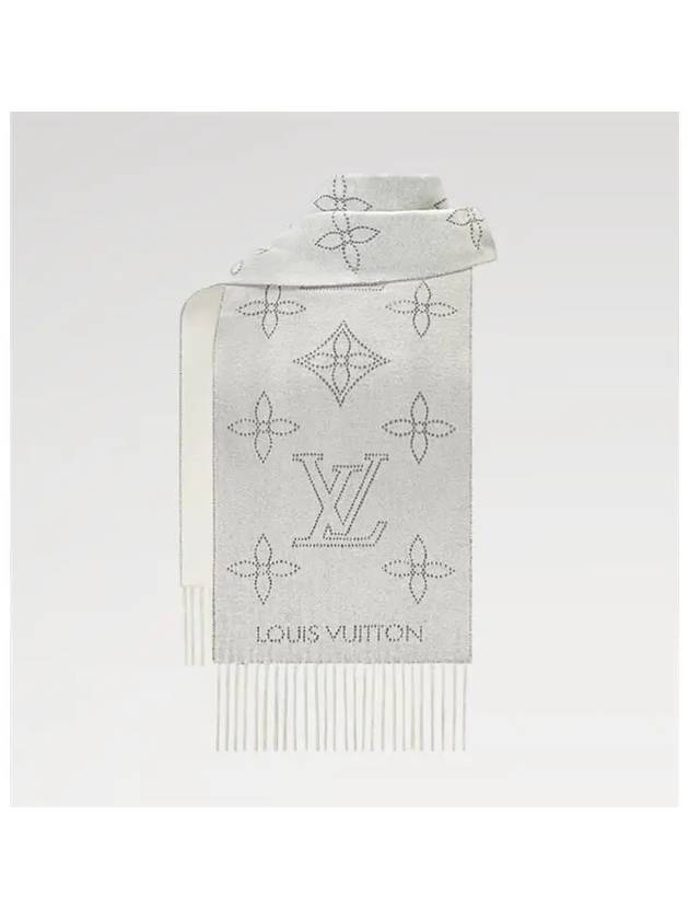 Mahina Flight Mode Scarf Grey - LOUIS VUITTON - BALAAN 3