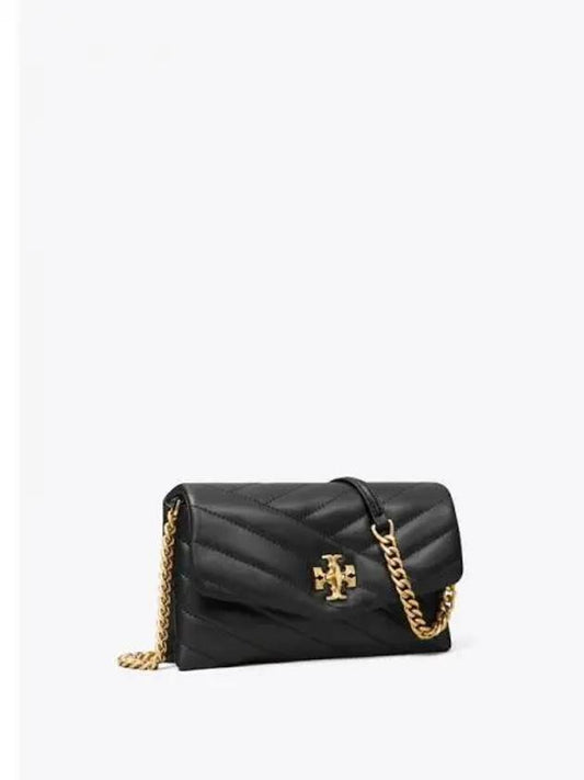 Kira Chevron WOC Chain Wallet Mini Shoulder Bag Black Domestic Product GM0024020561288 - TORY BURCH - BALAAN 1