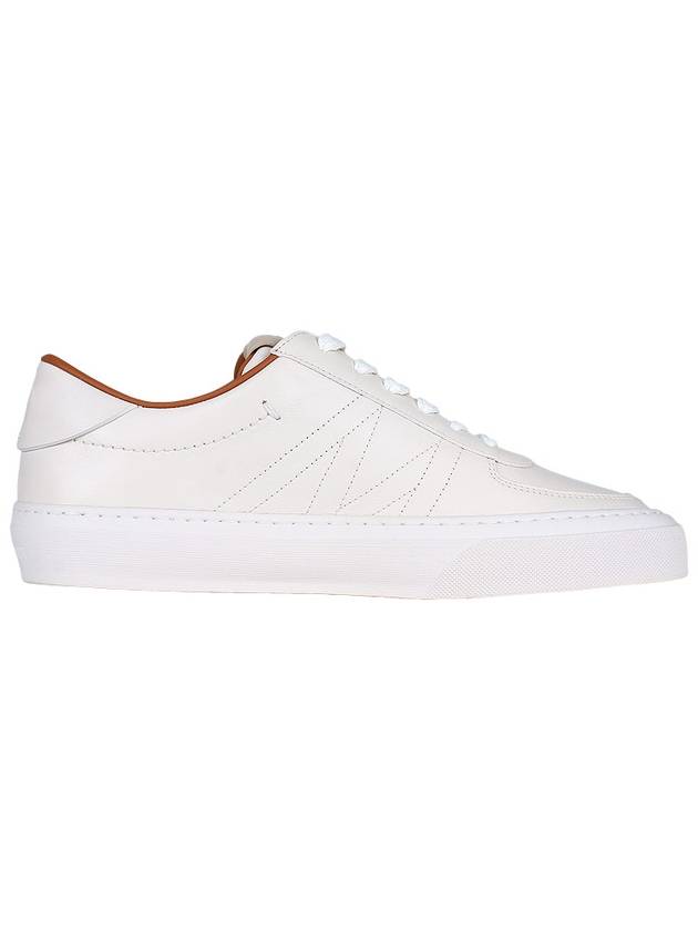 Leather Low Top Sneakers White - MONCLER - BALAAN 5