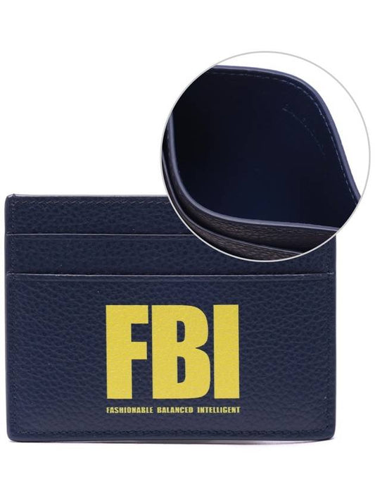 FBI print card wallet navy - BALENCIAGA - BALAAN.