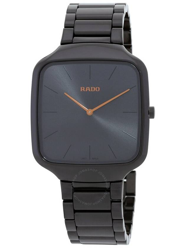 Rado True Square Thinline Quartz Black Dial Unisex Watch R27054162 - RADO - BALAAN 1