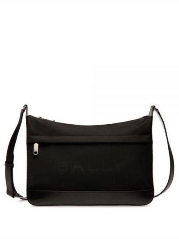 Logo Zip-Up Messenger Bag Black - BALLY - BALAAN 2