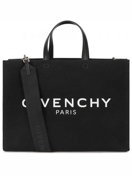 Canvas G Medium Tote Bag Black - GIVENCHY - BALAAN 2