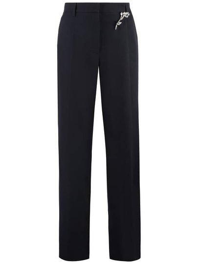 Old wash gabardine wide pants navy - PRADA - BALAAN 2