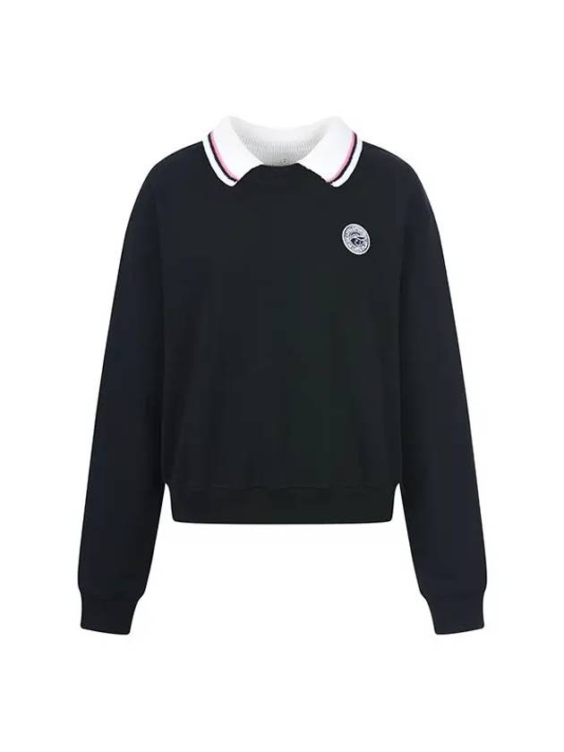 Detachable collar sweatshirt MW3SE030BLK - P_LABEL - BALAAN 8