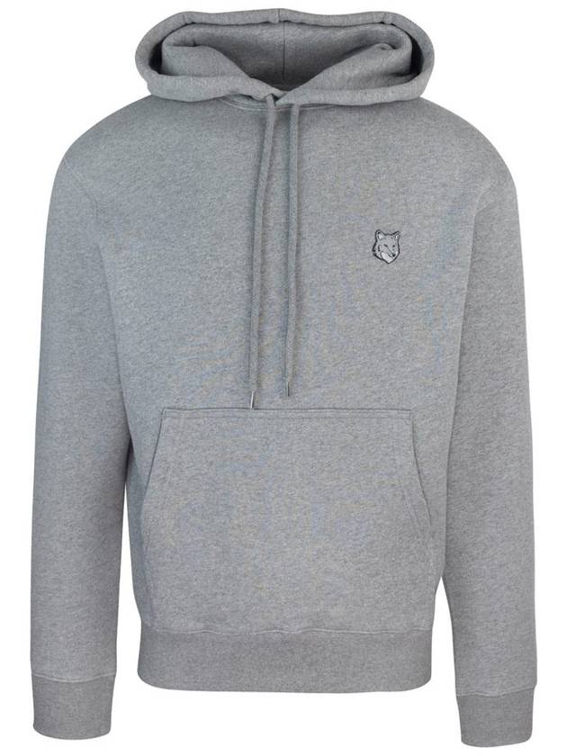 Bold Fox Head Patch Comfort Hoodie Grey - MAISON KITSUNE - BALAAN 2