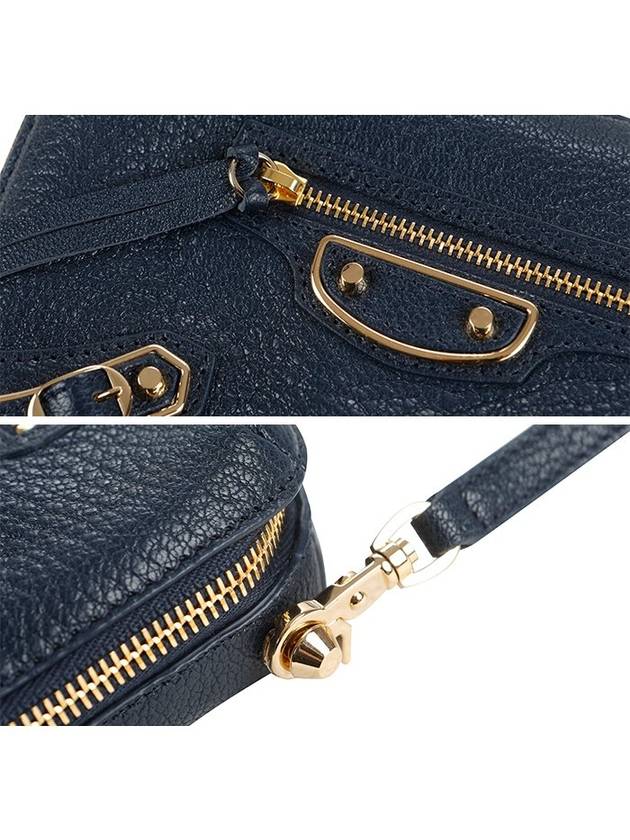 Metal Reporter Mini Cross Bag Navy - BALENCIAGA - BALAAN 6