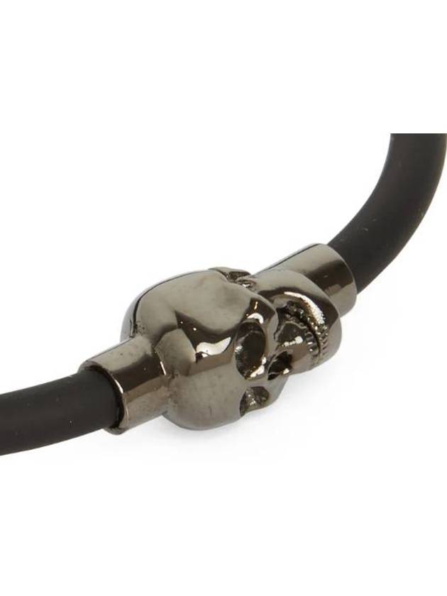 Skull Rubber Bracelet Black - ALEXANDER MCQUEEN - BALAAN 6