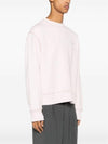 Embroidery Logo Crew Neck Sweatshirt Pink - AMI - BALAAN 4