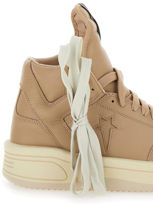 'Converse - Turbowpn' Beige Sneakers High Top In Leather Man - RICK OWENS - BALAAN 4