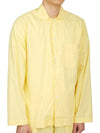 Poplin Pajamas Long Sleeve Shirt Lemonade - TEKLA - BALAAN 4