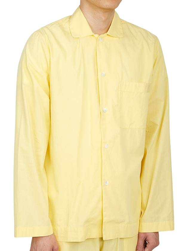 Poplin Pajamas Long Sleeve Shirt Lemonade - TEKLA - BALAAN 4