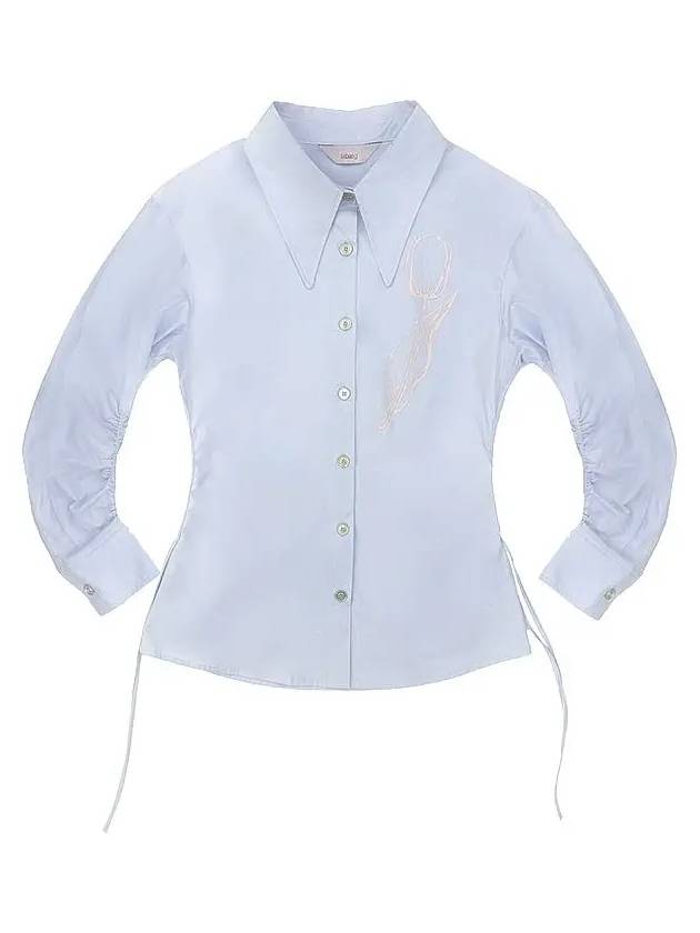 FLOWER STRING SH BL flower string shirt blue - TIBAEG - BALAAN 1