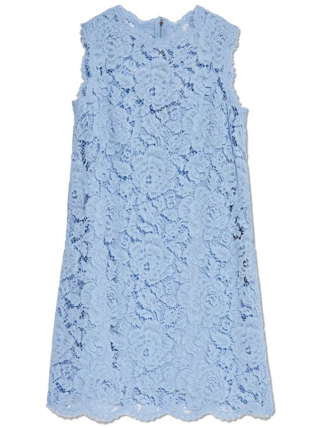 Dolce & Gabbana Lace Dress, Women's, Blue - DOLCE&GABBANA - BALAAN 1