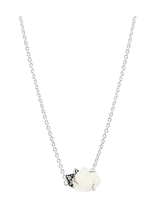 Bloom Collier Rose Necklace Silver - PANDORA - BALAAN 4