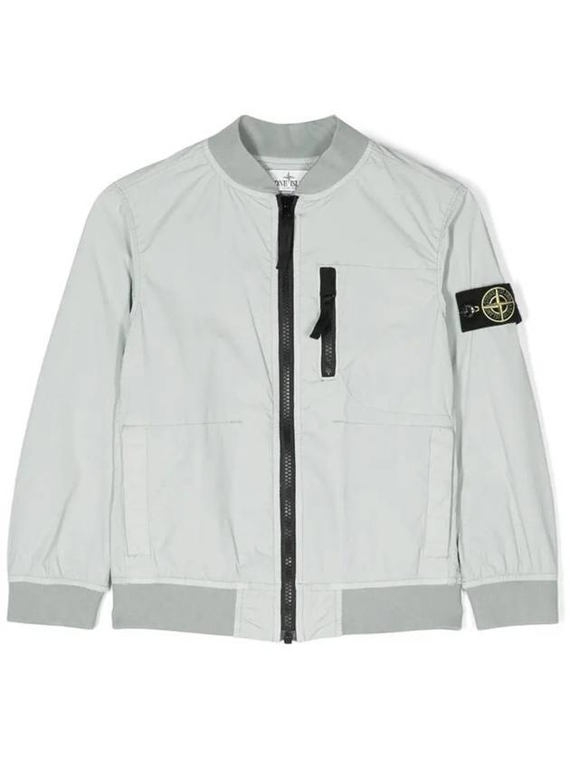 Kids Wappen Patch Bomber Jacket Green - STONE ISLAND - BALAAN 1