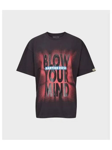 M BLOW YOUR MIND T SHIRT BLACK OVERSIZED SS BLACKBLOW - MARTINE ROSE - BALAAN 1