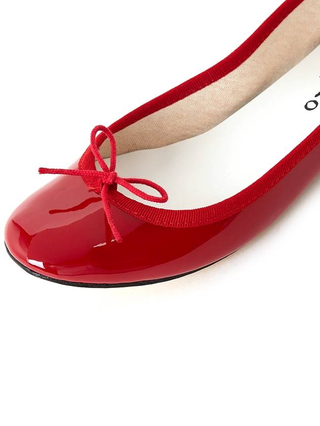 Women's Cendrillon Leather Ballerinas Flat Flammy Red - REPETTO - BALAAN 8