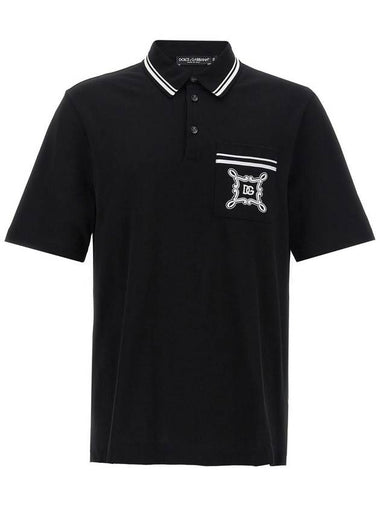 Dolce & Gabbana Logo Embroidery Polo Shirt - DOLCE&GABBANA - BALAAN 1